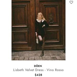 Lisbeth Velvet Dress - Vino Rosso in S